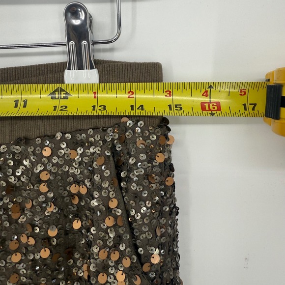 YFB Clothing Silk Olive Sequin Jogger Pants Women S New Years Holiday Luxury - Picture 9 of 11